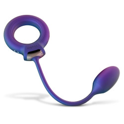 HUEMAN Cockring + Plug vibrant Eclipse Hueman 6.5 x 3cm - Diamètre 45mm